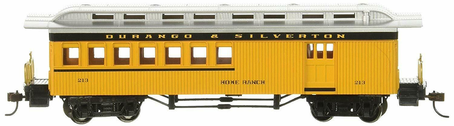 HO Scale Bachmann 13504 1860-1880 Combine Passenger Car-Durango & Silverton RR #213