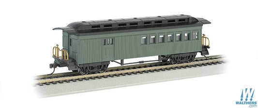 HO Scale Bachmann 13505 1860-1880 Combine Passenger Car-Unlettered and Green