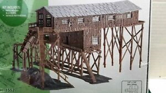 N Scale Old Coal Mine Kit Model Power 1552 Molded in 4 Colors with Complete Instructions