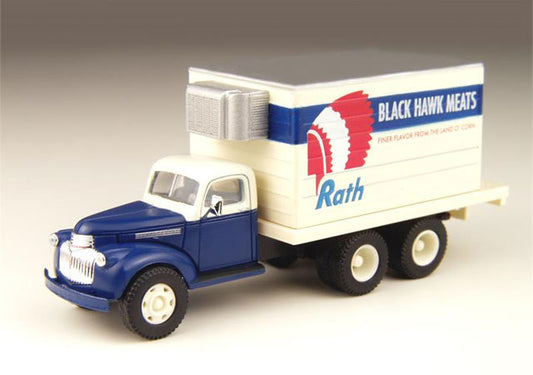 HO Scale Classic Metal Works 30298-'41-'46 Chevy Delivery Truck-Rath Meat Co.