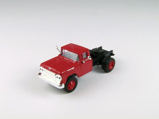 HO Scale Classic Metal Works 31163-1960 Ford Single Tandem Tractor Cab-Monte Carlo Red
