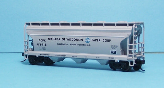 N Scale Atlas 5001890 ACF 3560 Covered Hopper Niagra of Wisconsin 63415