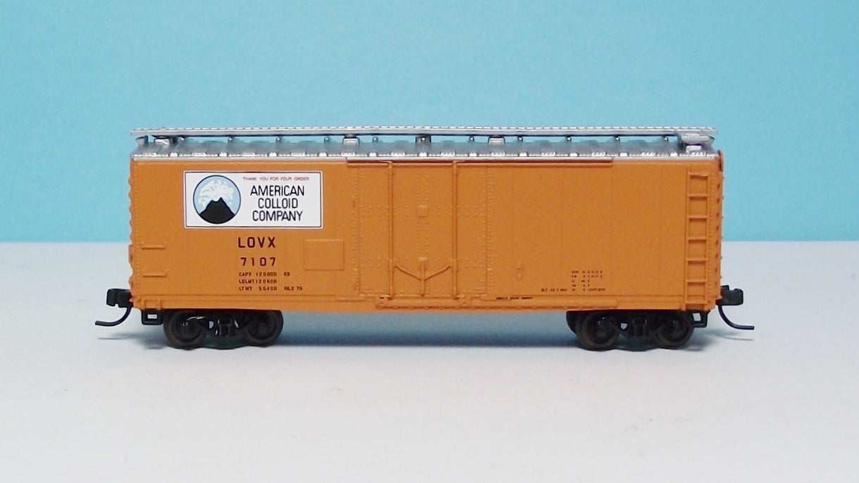 N Scale Atlas "Trainman" 50002771 American Coloid Co Panther 40' Plug Door Box #7113