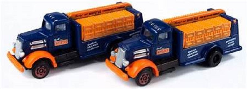 N Scale Classic Metal Works 50397 White WC Bottle Truck Whistle Golden Orange Co. 2 Pieces