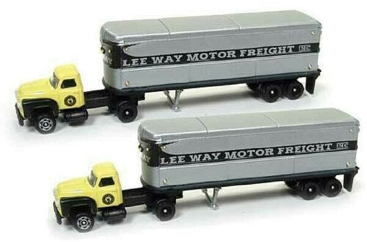 N Gauge CMW 51173 '54 Ford Tractor/Trailer Set Lee Way Trucking Motor Freight