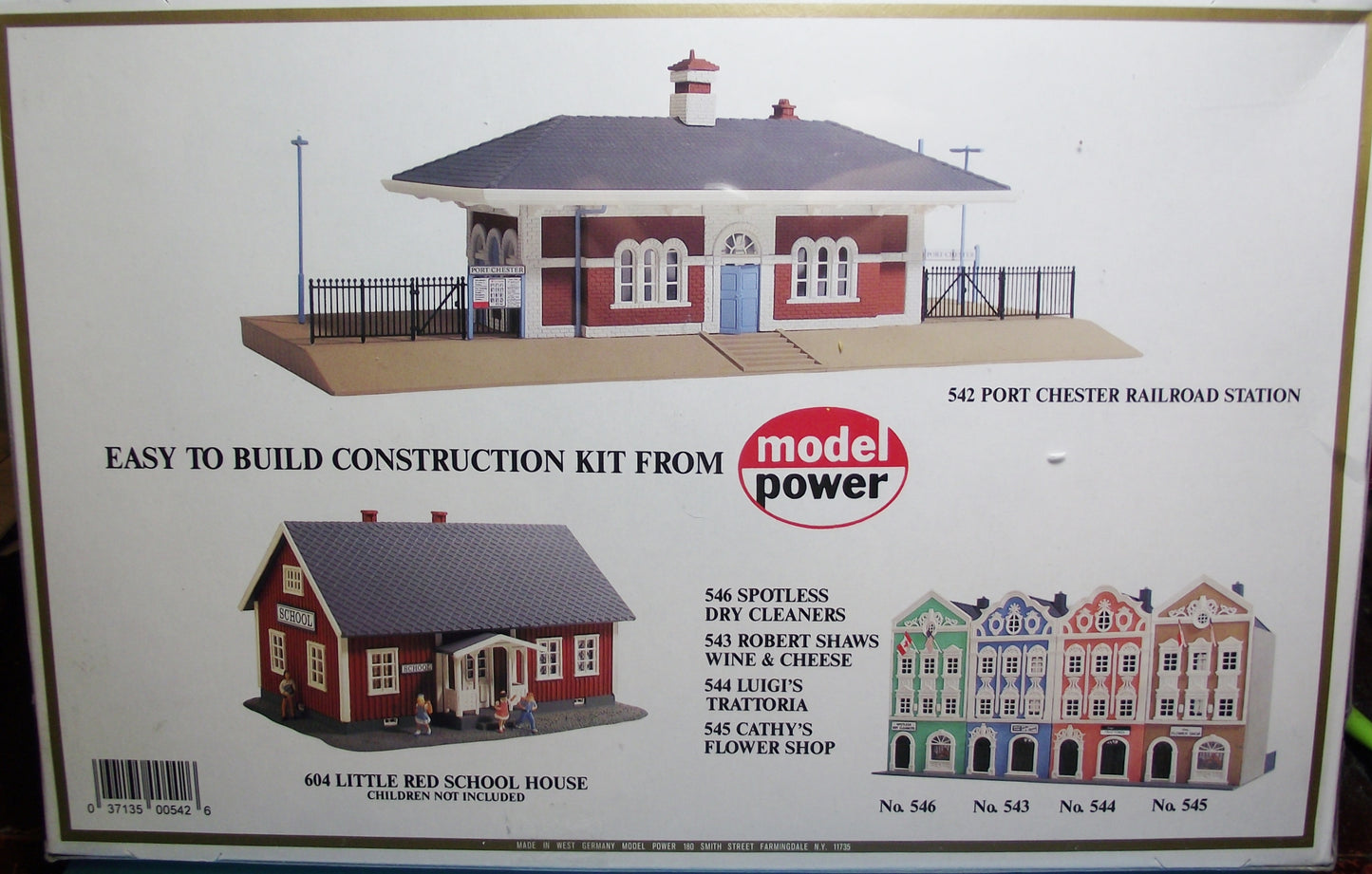 HO Scale Model Power 542 Port Chester Railroad Station Kit 86 Pieces Molded in 6 Colors