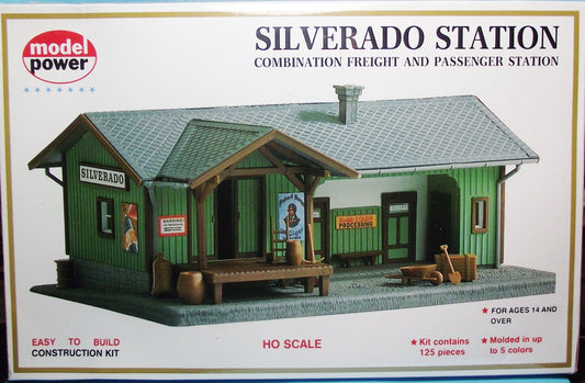 Model Power #605 HO Scale Silverado Station Kit with 125 Plastic Parts Molded in 5 Colors