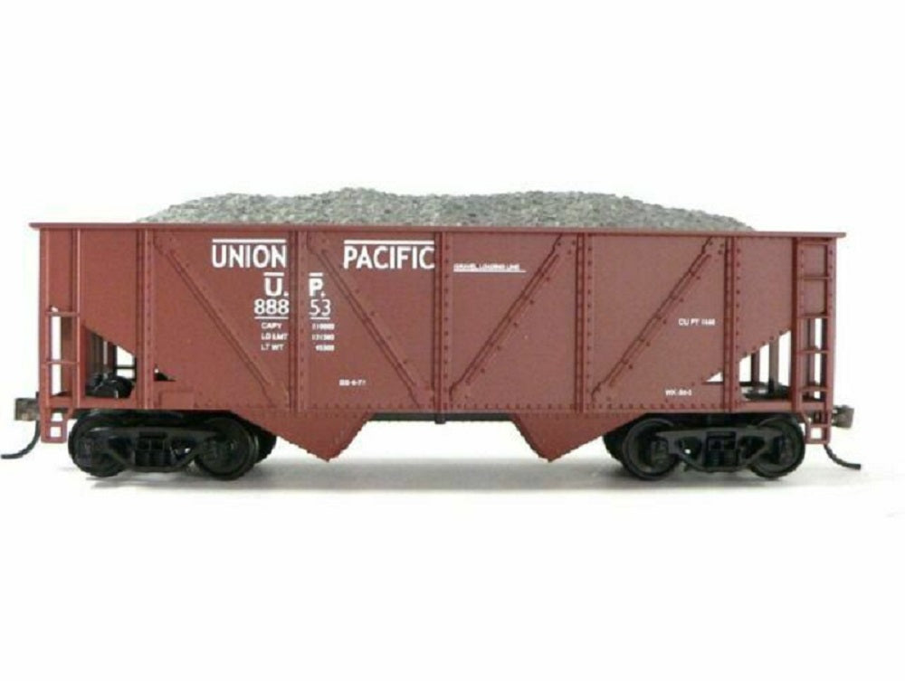 HO Scale Mantua Classics 729622 Union Pacific Heavyweight 36' Hopper W/Coal Load