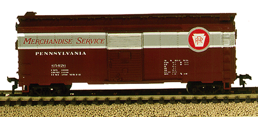 HO Gauge Mantua Box Car 734549 Pennsylvania RR Heavyweight 41' Steel Box Car