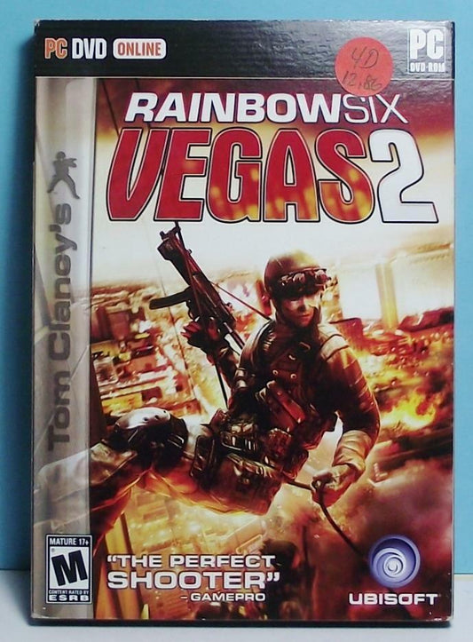 PC Shooters Rainbow Six Vegas 2 Complete Original DVD Case Version
