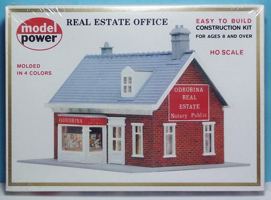 HO Scale Real Estate Office Kit Model Power 442 Molded in 4 Colors Easy to Build