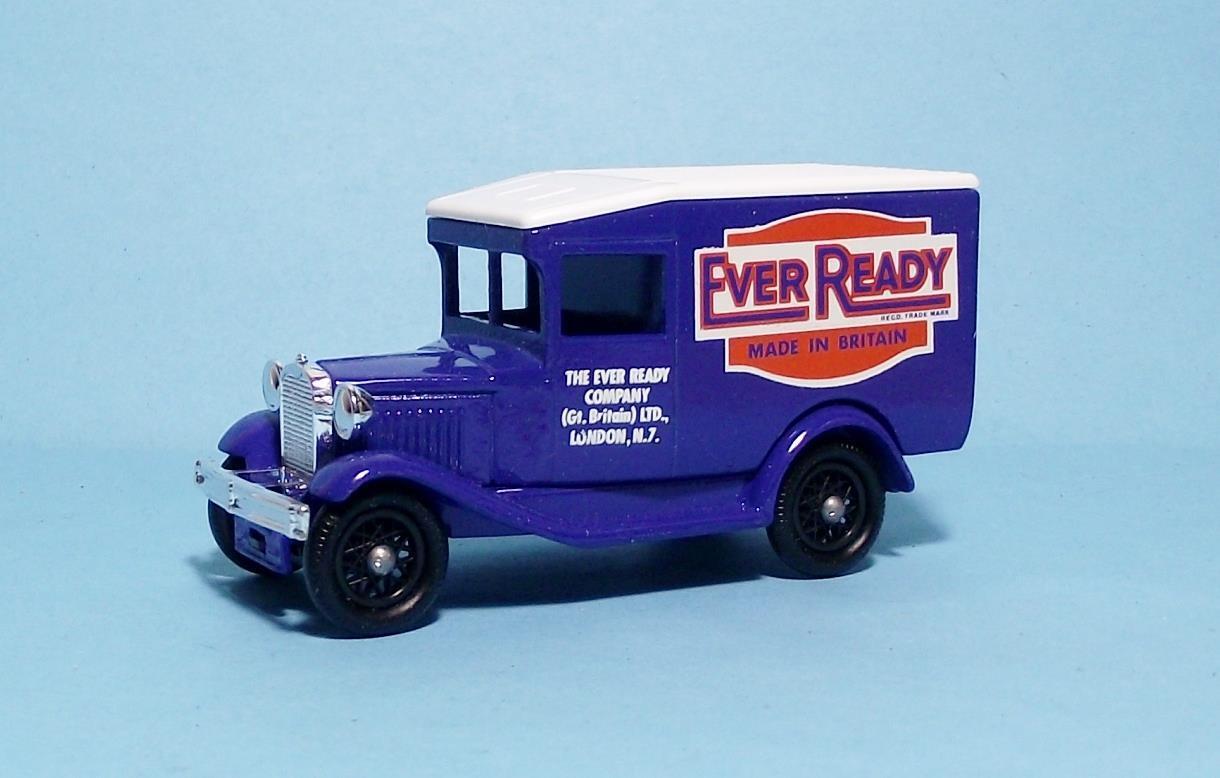 Lledo Models of Days Gone 1934 Model A Ford Van for EverReady Company-75