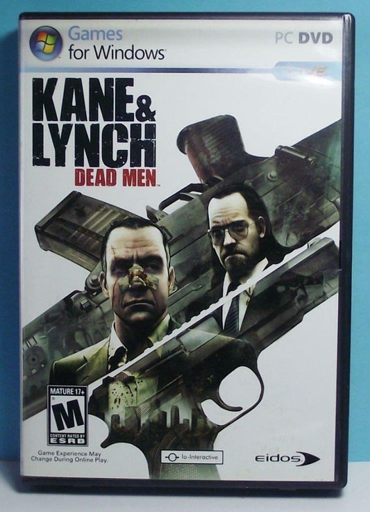 Kane & Lynch Dead Men PC Roll Playing Original DVD Case Version Complete