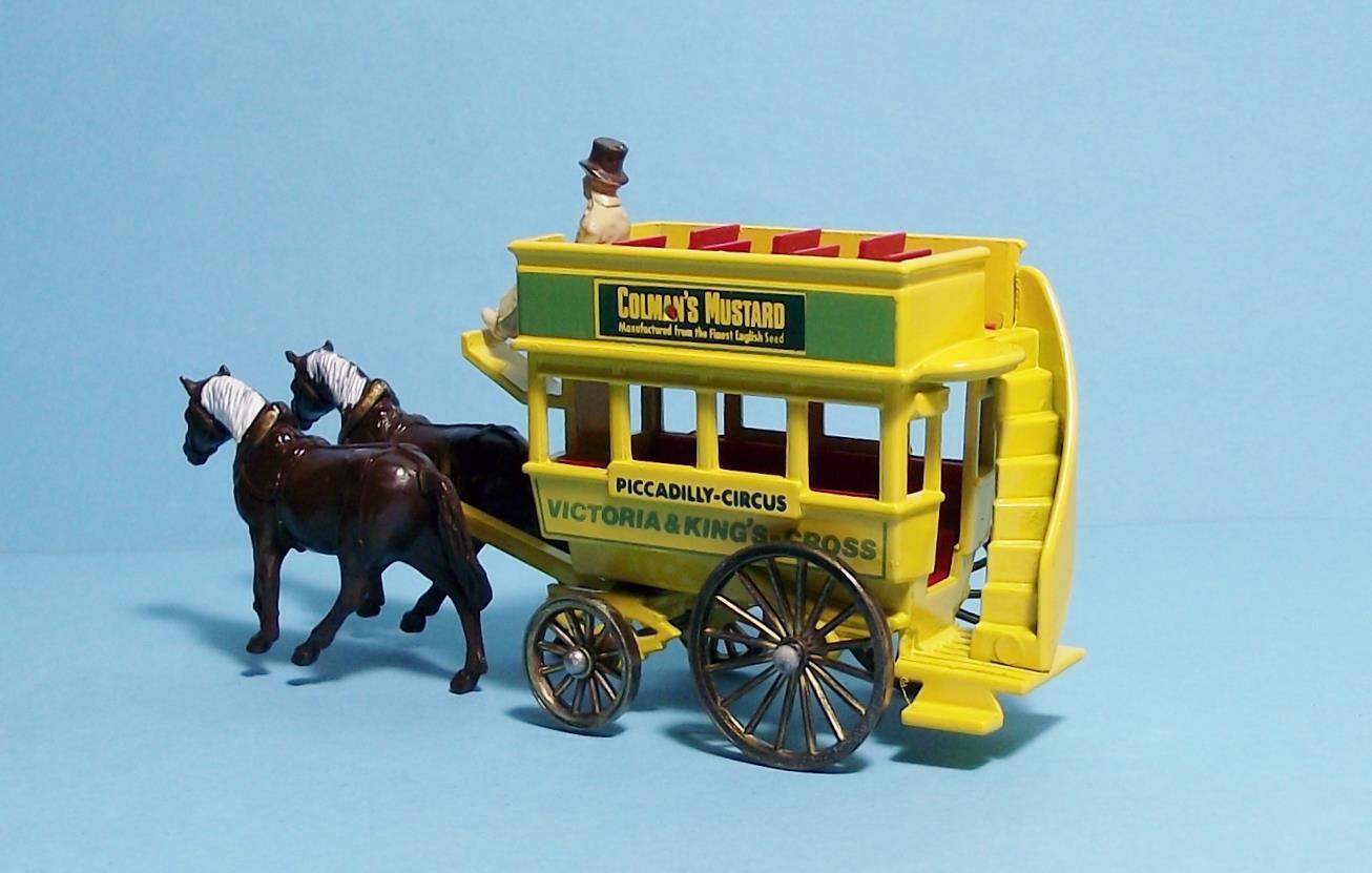 Lledo Models of Days Gone Horse Drawn Omnibus for Coleman's Mustard Co. 113